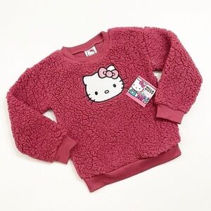 NEW Hello Kitty toddler girls sherpa pullover